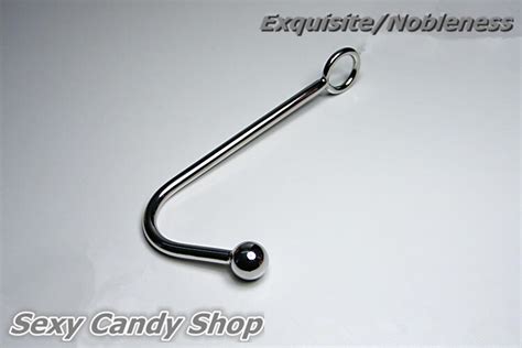New Stainless Steel Balls Anal Hook Chastity Anal Plug