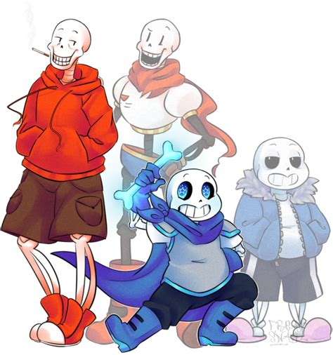 Papyrus And Sans Swap By Freaksnail On Deviantart