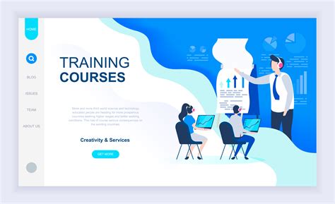 training courses web banner  vector art  vecteezy