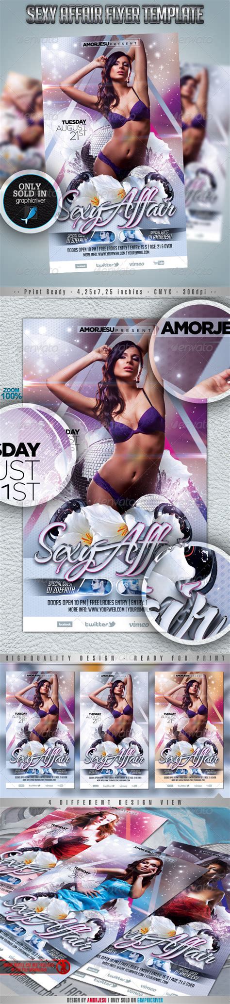 sexy affair flyer template by amorjesu graphicriver