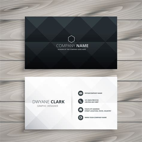 modern black  white business card design   vector art