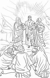 Transfiguration Trasfigurazione Period Knocking Disegno Gesù Supercoloring Gesu Getcolorings Christianity Zaccheo Trackback sketch template