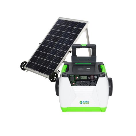 solar powered portable generator  watt polycrystalline panel electric start  ebay