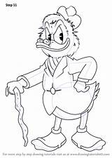 Ducktales Glomgold Draw Flintheart Step Drawing Tutorials Tutorial sketch template