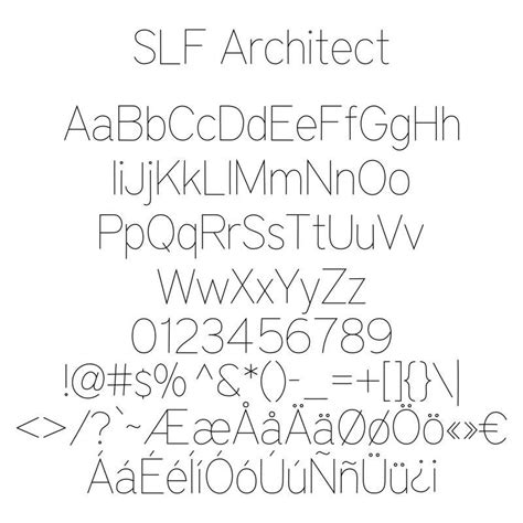 single  font architect ttf version single  fonts easy