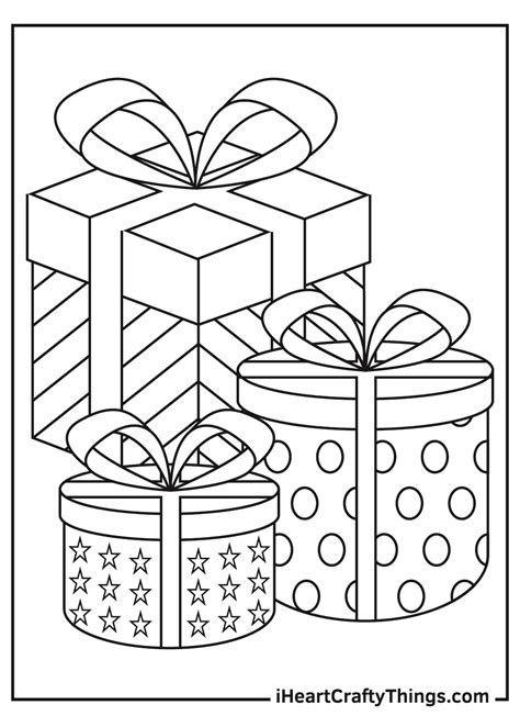 christmas present coloring pages  kids