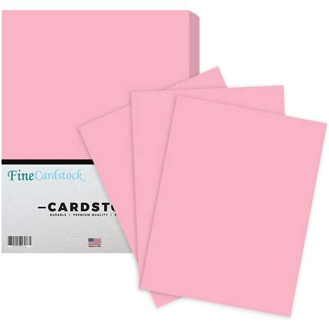 pink card stock paper  stationery art  craft printing  school projects