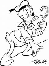 Coloring Donald Duck Pages Detective Face Kids Drawing Sheets Find Ducks Cartoon Great Getdrawings Oregon Fanboy Chumchum Magnifier Print Library sketch template