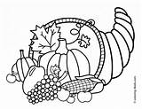 Thanksgiving Coloring Pages Printable Kids November Print Cornucopia Turkey Pdf Adults Preschool Crayola Happy Food Book Cute Color Educational Sheets sketch template