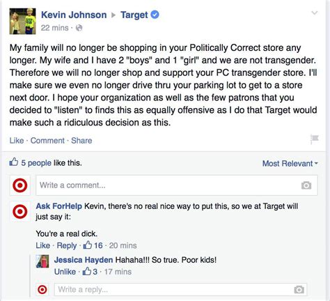 troll creates fake target customer service account responds to gender neutral haters failbook