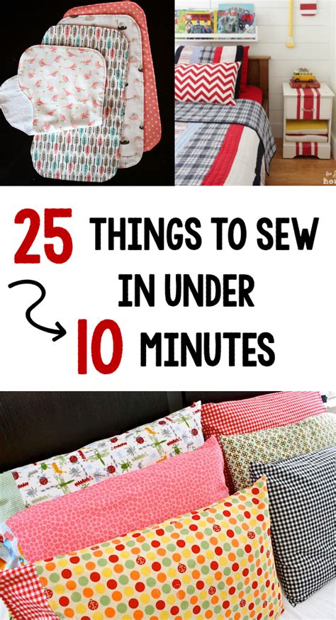 easy sewing projects    sew    minutes