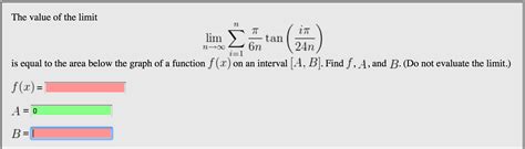 Solved The Value Of The Limit Lim N Rightarrow Infinity