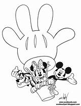 Mickey Mouse Coloring Clubhouse Pages Print Color Kids sketch template