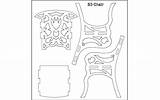 Dxf 3d Chair  3axis Axis sketch template