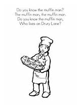 Muffin Man Nursery Rhyme Know Do Printables Prekinders Pages Sheet Rhymes Coloring Little Template Old sketch template