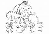 Pets Secret Life Coloring Pages Max Print Dogs Friends Many Only Has Raskrasil sketch template