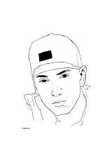 Disegni Cantanti Eminem Famosi Colorare sketch template