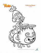 Coloring Trolls Pages Printable Movie Dj Suki Sheets Adult Party Kids Colouring Birthday Print Adults Craft sketch template