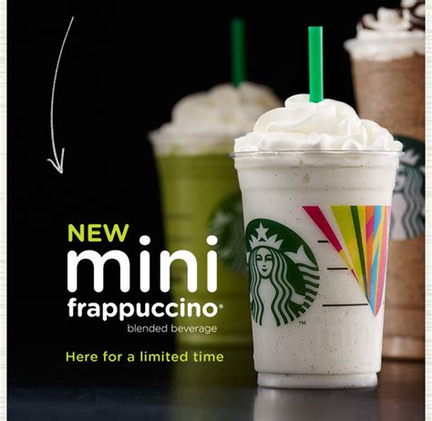 starbucks introducing  mini frappuccino drugstore divas