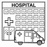 Hospitales Imagui Moldes Animado Instituciones Entorno Maqueta Grado Sencillos sketch template