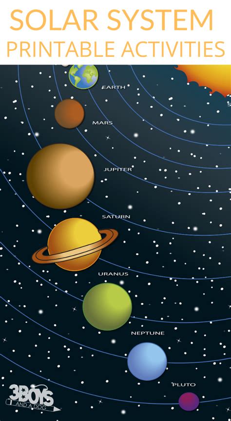 solar system printables solar system activities solar system