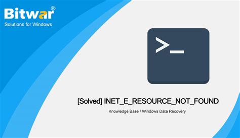 [solved] inet e resource not found bitwarsoft