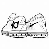 Coloring Shoe Pages Basketball sketch template