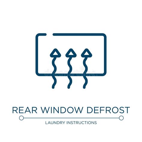 rear window defrost stock vector illustration  airflow