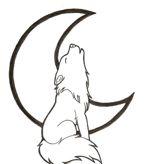 printable wolf howling coloring pages