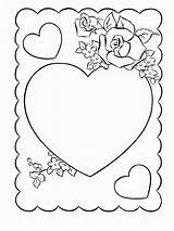 Valentinstagskarten Valentinstag sketch template