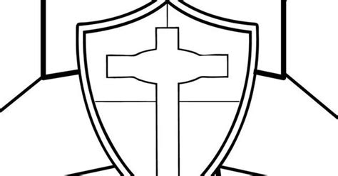 shield  faith coloring  activity pages pinterest crafting