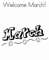 March Coloring Pages Month Book Welcome Kids Sheet Printable Print Spring Advertisement Page2 Coloringpagebook sketch template