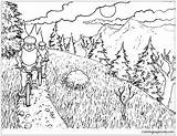 Mountain Pages Bike Biking Nature Coloring Boys Two Color Do Online Coloringpagesonly Printable sketch template
