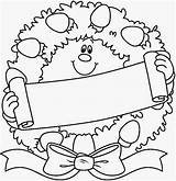 Christmas Coloring Pages Wreath Clipart Clip Holiday Wreaths Present Cliparts Printable Filminspector Library Site Sheets July Favorites Add sketch template