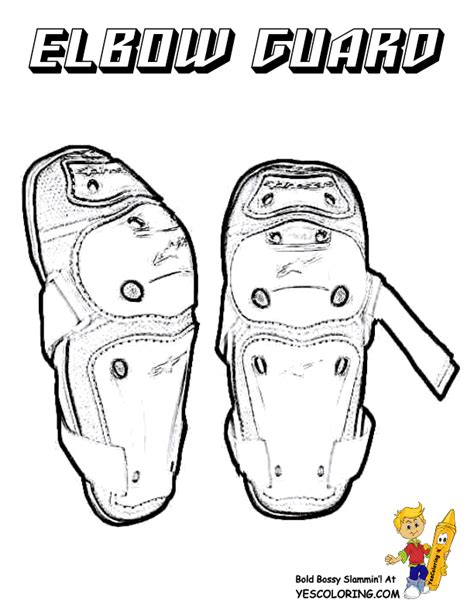 motor bike coloring page  elbow guard coloring pages rough riders