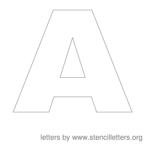 printable letter stencils stencil letters   uppercase