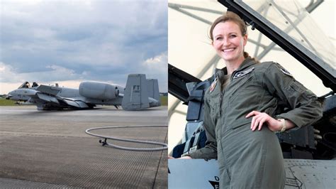 female pilot  won  award   successful   belly landing military fighter jets