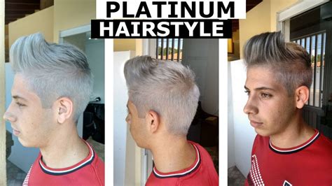 Men S Platinum Blonde Hairstyle Youtube