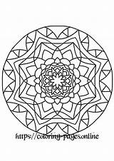 Mandala sketch template