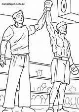 Boxen Boxing Ausmalen Kampfsport sketch template
