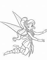 Coloring Pages Fairy Fairies Disney Tinkerbell Silvermist Cartoon Birthday Getcolorings Iridessa Getdrawings Happy sketch template