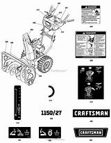 Tp C950 Snowthrower Decals Murray sketch template