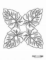 Hawaiian Quilt Printcolorfun sketch template