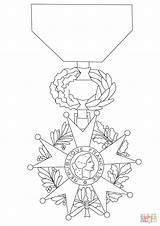 Medal Legion Honor Coloring Pages Drawing Printable Getdrawings Dot Puzzle Crafts sketch template