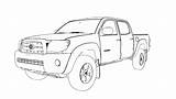 Toyota Drawing Hilux Tacoma Coloring Sketch Pages Drawings Prerunner Template Outline Trucks Tacomas Quality High Pencil Colorful  Source sketch template