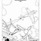 Dusty Crophopper Planes Coloring Movie Pages Disney Hellokids Dynamite sketch template
