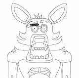 Foxy Coloring Lineart Flies Eyes Pirate Pages Cute Deviantart Template sketch template