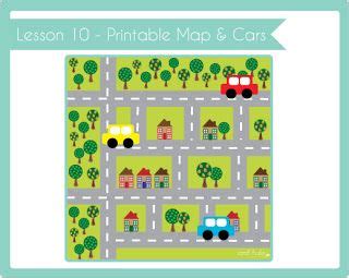 crafty kids academy lesson  printable road map cars quiet