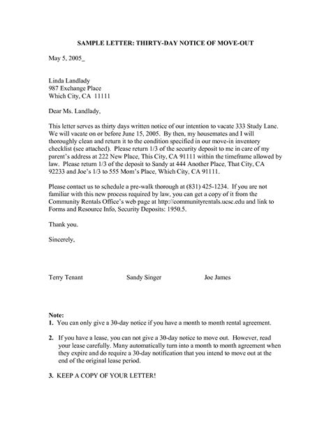 notice letter template  template  px formal letter template letter sample