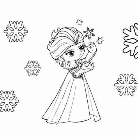 kawaii elsa coloring pages  kids   coloring pages